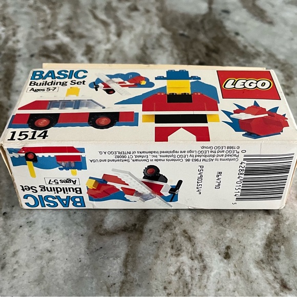1988 Lego basic building set 1514 new in sealed box undamaged vintage - Picture 5 of 6